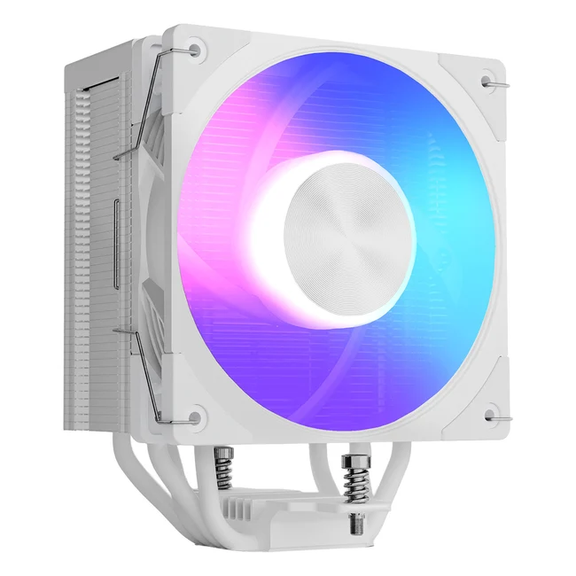 MODECOM Volcano OC T202 LCD ARGB 120 White -prosessorijäähdytin