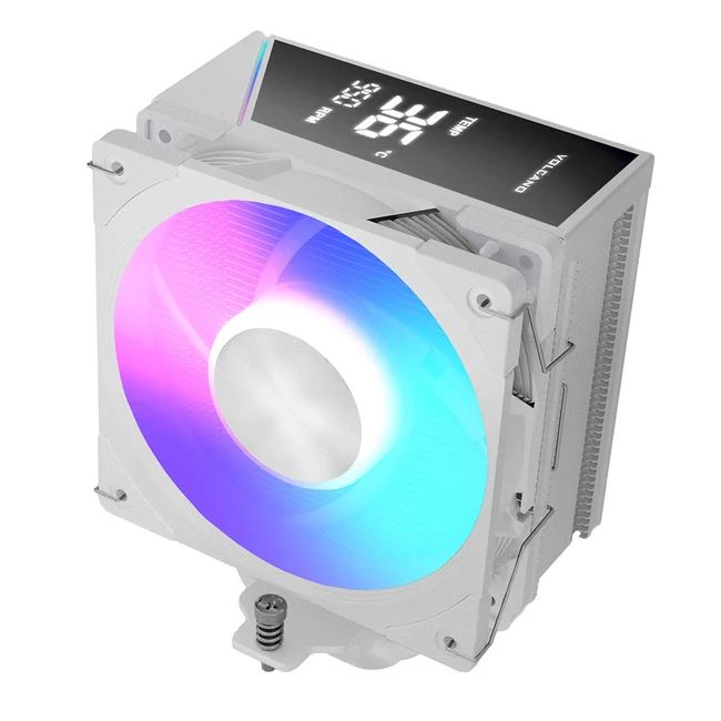 MODECOM Volcano OC T202 LCD ARGB 120 White -prosessorijäähdytin