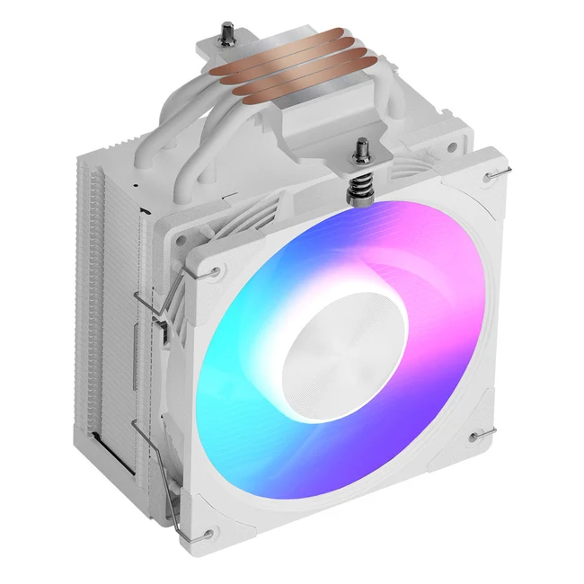 MODECOM Volcano OC T202 LCD ARGB 120 White -prosessorijäähdytin