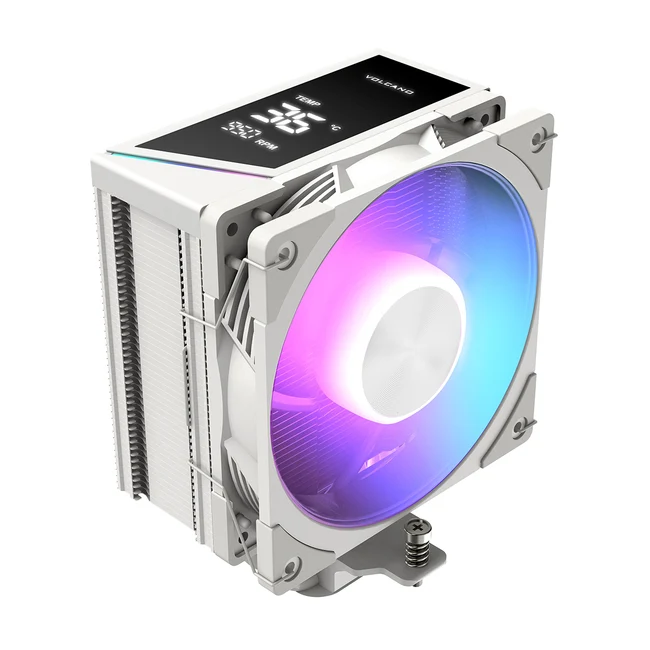 MODECOM Volcano OC T202 LCD ARGB 120 White -prosessorijäähdytin