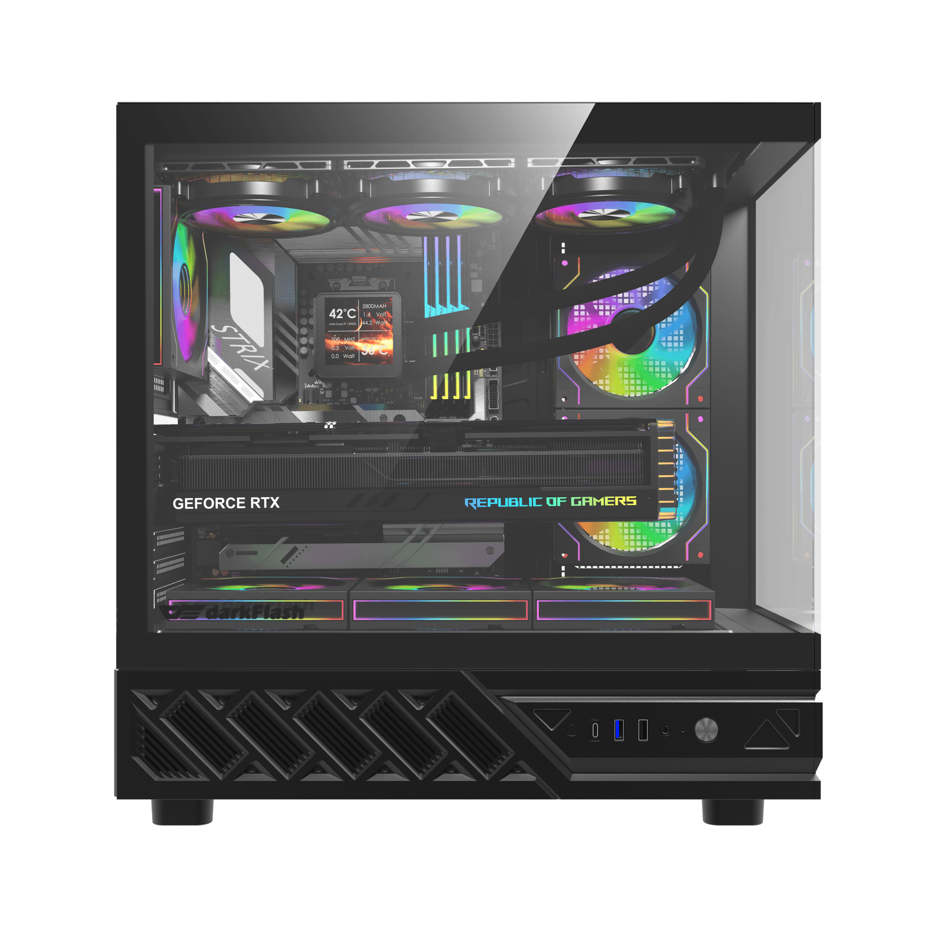 Darkflash DS950 -tietokonekotelo, musta