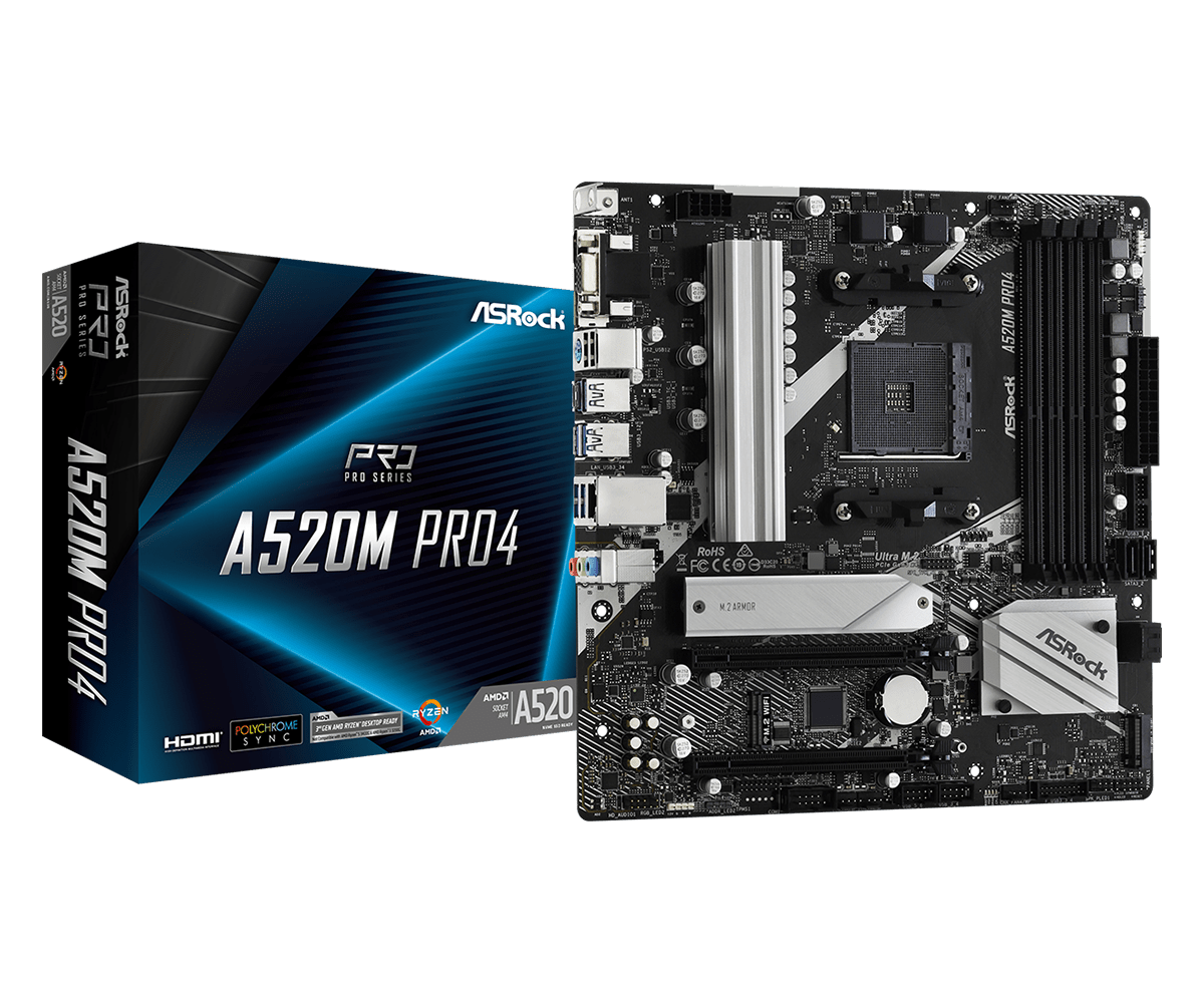 ASRock A520M Pro4