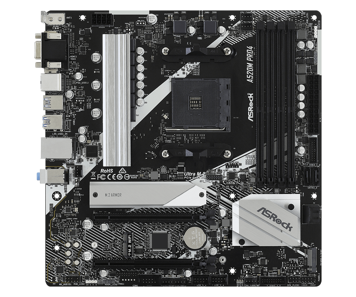ASRock A520M Pro4 -emolevy