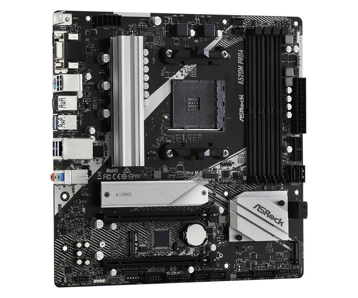 ASRock A520M Pro4 -emolevy