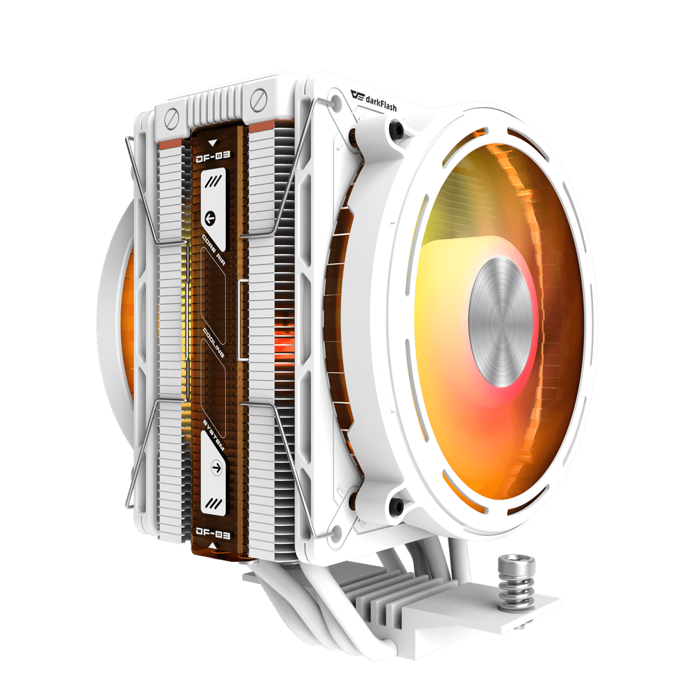 Darkflash E400 PLUS -prosessorijäähdytin, valkoinen