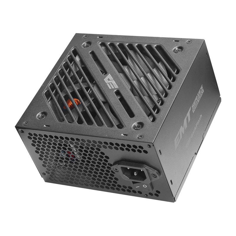 Darkflash EMT650 650W -virtalähteen liitännät ja kaapelit